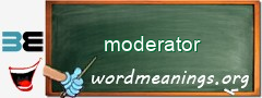 WordMeaning blackboard for moderator